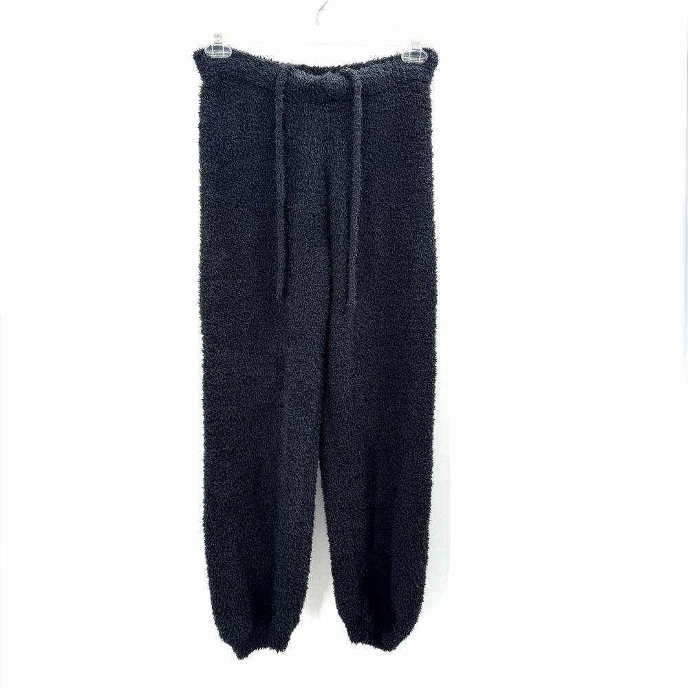 Skims Cozy Teddy Black Fuzzy Sweatpants Womens Size L / XL